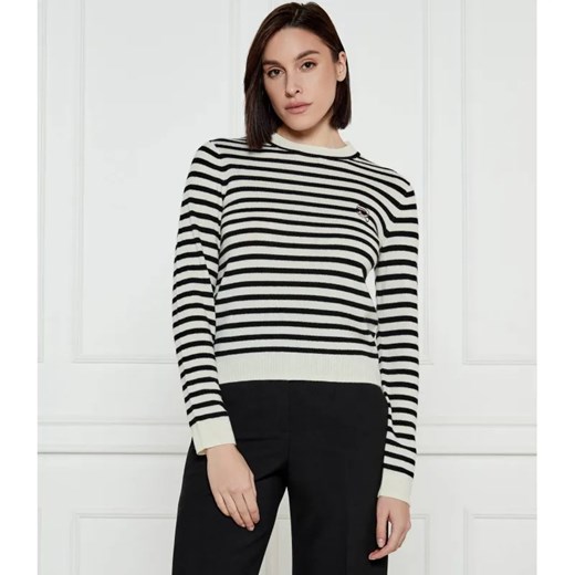 Karl Lagerfeld Wełniany sweter IKON | Regular Fit | z dodatkiem kaszmiru ze sklepu Gomez Fashion Store w kategorii Swetry damskie - zdjęcie 184526664