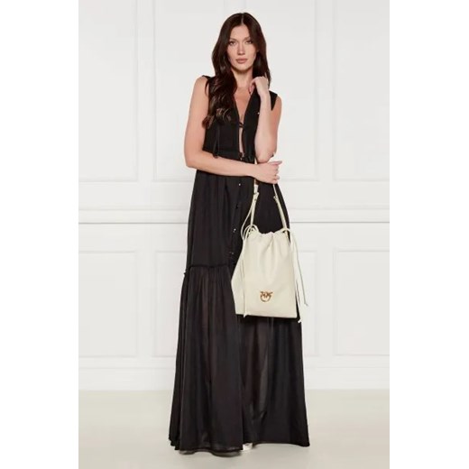 Pinko Skórzany worek Pinko One Size promocyjna cena Gomez Fashion Store