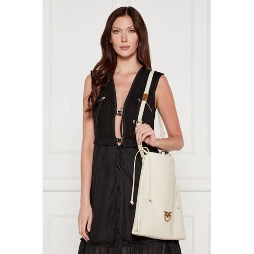 Pinko Skórzany worek Pinko One Size Gomez Fashion Store wyprzedaż