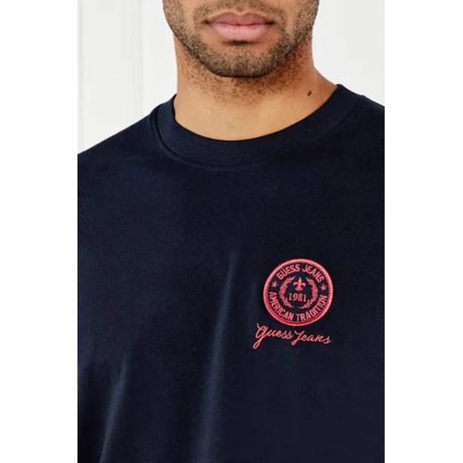 Guess Jeans T-shirt EMBROIDE | Oversize fit S wyprzedaż Gomez Fashion Store