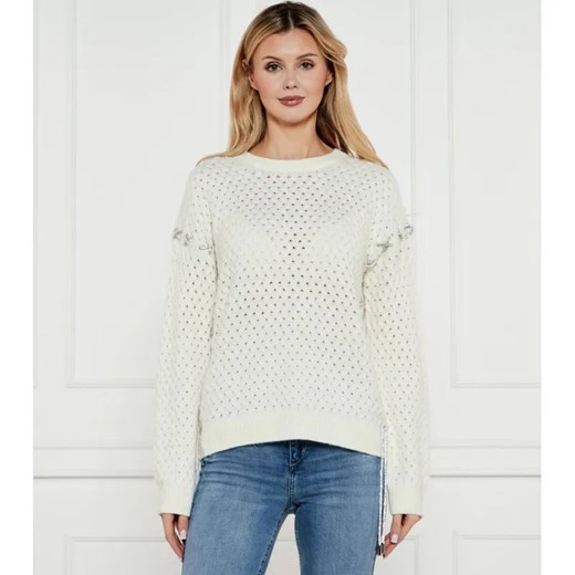 GUESS Sweter ELLISS | Relaxed fit | z dodatkiem wełny ze sklepu Gomez Fashion Store w kategorii Swetry damskie - zdjęcie 184531104