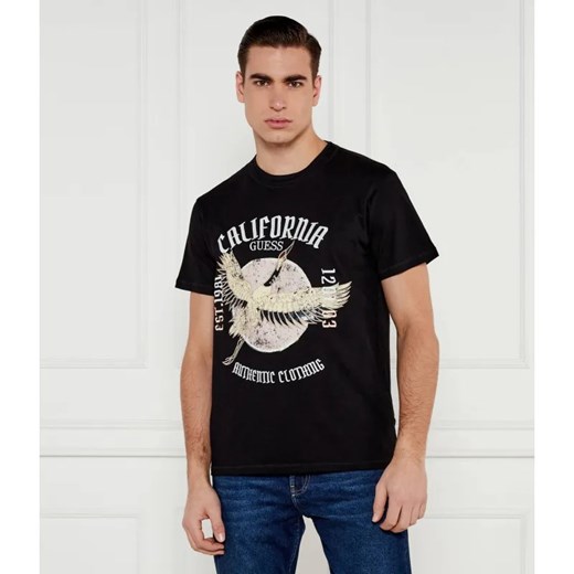 GUESS T-shirt HERON | Regular Fit ze sklepu Gomez Fashion Store w kategorii T-shirty męskie - zdjęcie 184531162
