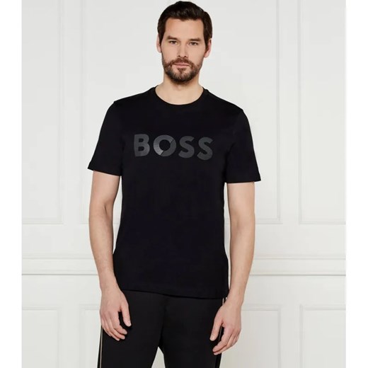 BOSS GREEN T-shirt Tape Logo | Regular Fit ze sklepu Gomez Fashion Store w kategorii T-shirty męskie - zdjęcie 184531253