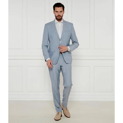 BOSS BLACK Wełniany garnitur H-Huge-2Pcs-224 | Slim Fit ze sklepu Gomez Fashion Store w kategorii Garnitury męskie - zdjęcie 184531303