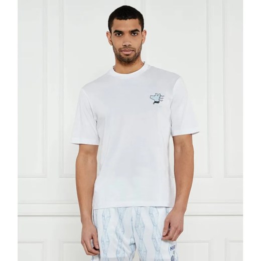 Hugo Blue T-shirt Nagulop | Relaxed fit ze sklepu Gomez Fashion Store w kategorii T-shirty męskie - zdjęcie 184531460