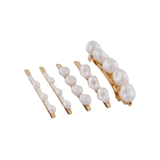 Zestaw 5 spinek do włosów Aldo Pearlyclips 13995066 Złoty ze sklepu eobuwie.pl w kategorii Spinki - zdjęcie 184532240