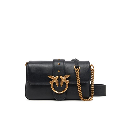 Torebka PINKO Love One Mini Slouchy Fl PE 25 PLTT 104340 A0QO Czarny ze sklepu eobuwie.pl w kategorii Torebki damskie - zdjęcie 184532244