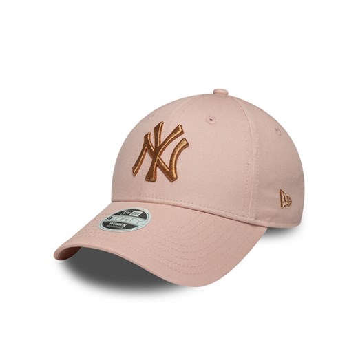 Czapka z daszkiem New Era New York Yankees Metallic 9FORTY 60667375 Różowy ze sklepu eobuwie.pl w kategorii Czapki z daszkiem damskie - zdjęcie 184532261
