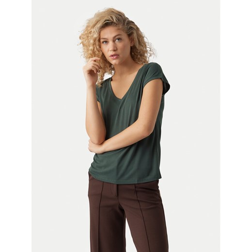 Vero Moda T-Shirt Filli 10247666 Zielony Regular Fit ze sklepu MODIVO w kategorii Bluzki damskie - zdjęcie 184532954