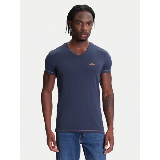 Aeronautica Militare T-Shirt AM1UTI004 Granatowy Regular Fit Aeronautica Militare M MODIVO