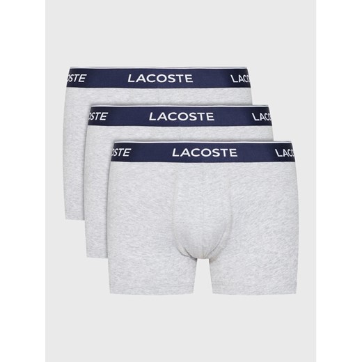 Lacoste Komplet 3 par bokserek 5H3389 Szary ze sklepu MODIVO w kategorii Majtki męskie - zdjęcie 184533020