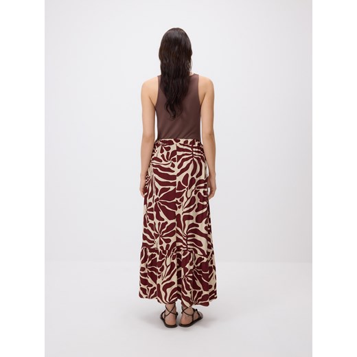 Spódnica Reserved z wiskozy midi 