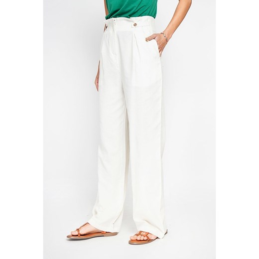 ASSUILI Spodnie w kolorze białym 38 Limango Polska promocyjna cena