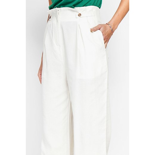ASSUILI Spodnie w kolorze białym 38 wyprzedaż Limango Polska