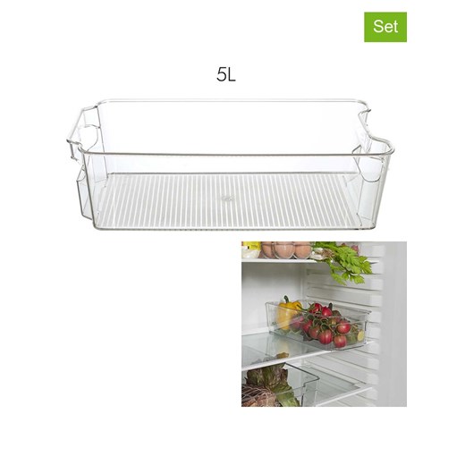 COOK CONCEPT Organizery (2 szt.) do lodówki - 32 x 9 x 16 cm Cook Concept onesize okazja Limango Polska