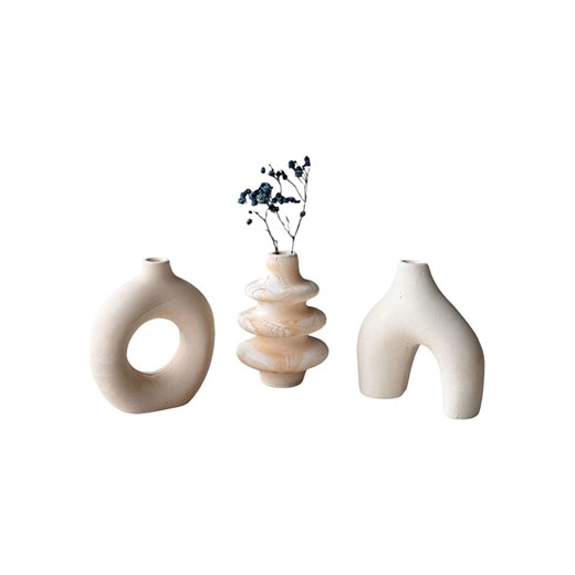 Scandinavia Concept Wazony (3 szt.) w kolorze beżowym -  10 x Ø 8 cm Scandinavia Concept onesize Limango Polska okazja