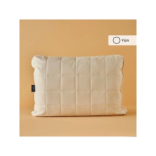 BELLA MAISON Wełniana poduszka &quot;Deluxe&quot; w kolorze białym - 50 x 70 cm ze sklepu Limango Polska w kategorii Poduszki dekoracyjne - zdjęcie 184534593