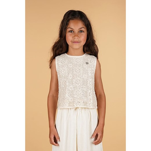 Le Chic Top &quot;Enig&quot; w kolorze kremowym ze sklepu Limango Polska w kategorii Bluzki dziewczęce - zdjęcie 184534602