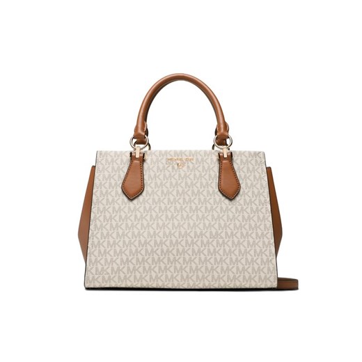 Torebka MICHAEL Michael Kors Marilyn 30S2G6AS2B Beżowy ze sklepu eobuwie.pl w kategorii Kuferki - zdjęcie 184534791