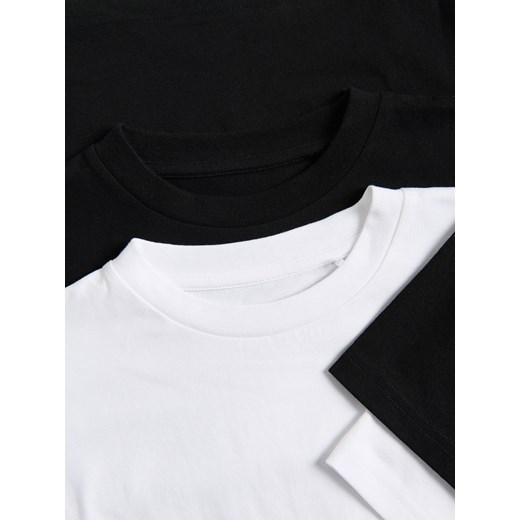 Reserved - Bawełniany t-shirt - czarny Reserved 134 (8 lat) Reserved