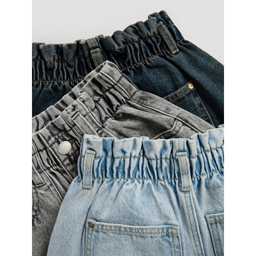 Reserved - Jeansy baggy high waist - jasnoszary Reserved 128 (7-8 lat) Reserved