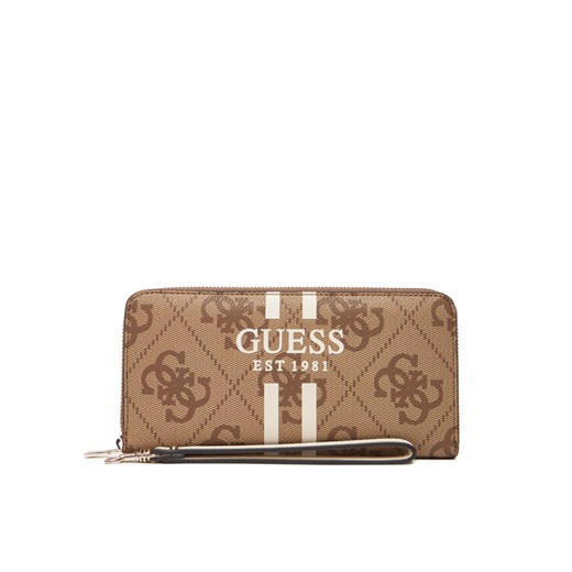 Duży Portfel Damski Guess Laurell II Slg SWOS74 59146 Beżowy ze sklepu eobuwie.pl w kategorii Portfele damskie - zdjęcie 184536232
