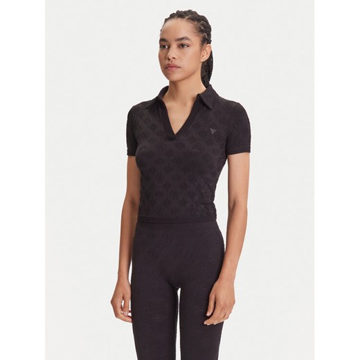 Guess Bluzka V5YP10 Z3OA0 Czarny Regular Fit ze sklepu MODIVO w kategorii Bluzki damskie - zdjęcie 184536661