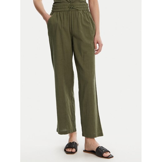 Vero Moda Spodnie materiałowe Caia 10333796 Zielony Wide Leg ze sklepu MODIVO w kategorii Spodnie damskie - zdjęcie 184536720