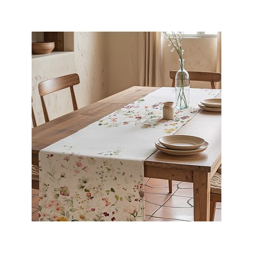 Mint Rugs Bieżnik &quot;Durana&quot; w kolorze białym ze wzorem ze sklepu Limango Polska w kategorii Obrusy i bieżniki - zdjęcie 184537503