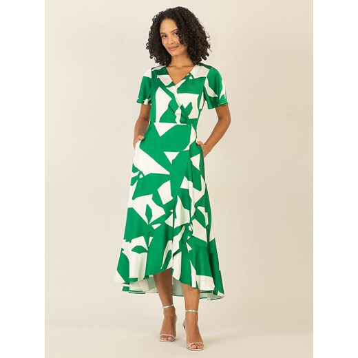 APART Sukienka w kolorze zielono-białym 40 promocja Limango Polska