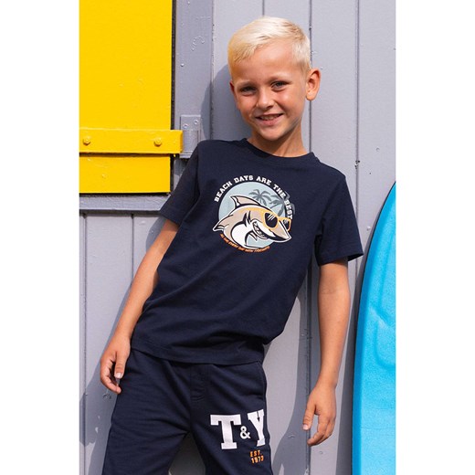 Tygo &amp; Vito Koszulka &quot;Jaimy&quot; w kolorze granatowym ze sklepu Limango Polska w kategorii T-shirty chłopięce - zdjęcie 184537883