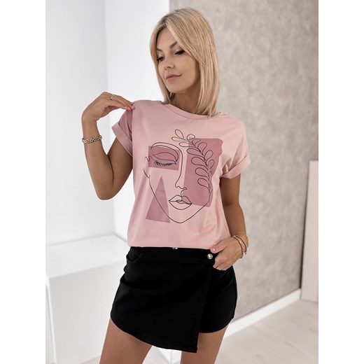bluzka corrina jasnoróżowa one size ze sklepu UBRA w kategorii Bluzki damskie - zdjęcie 184538104