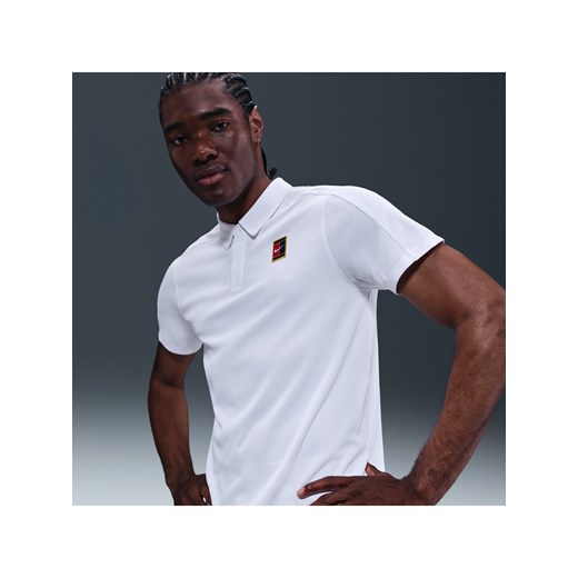 Męska koszulka polo do tenisa Dri-FIT ADV NikeCourt Slam - Biel ze sklepu Nike poland w kategorii T-shirty męskie - zdjęcie 184538403