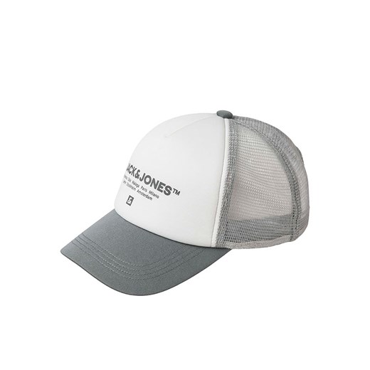 JACK &amp; JONES Junior Czapka &quot;Script&quot; w kolorze szaro-białym ze sklepu Limango Polska w kategorii Czapki dziecięce - zdjęcie 184538514