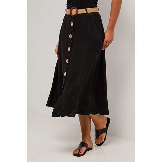 Le Monde du Lin Spódnica w kolorze czarnym Le Monde Du Lin 36/38 Limango Polska wyprzedaż