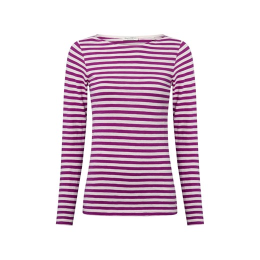 Marc O'Polo Damska koszulka z długim rękawem Kobiety Bawełna malinowy w paski ze sklepu vangraaf w kategorii Bluzki damskie - zdjęcie 184539042