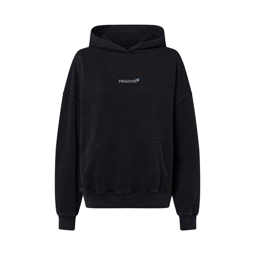 PEGADOR Damski sweter z kapturem - Yessi Kobiety czarny jednolity ze sklepu vangraaf w kategorii Bluzy damskie - zdjęcie 184539053