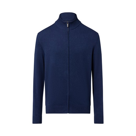 Nils Sundström Męski kardigan Mężczyźni drobna dzianina indygo marmurkowy - id: 770079-0003-09920 - marki Nils Sundström - 184539080 Nils Sundström Męski kardigan Mężczyźni drobna dzianina indygo marmurkowy ze sklepu vangraaf w kategorii Swetry męskie - zdjęcie 184539080