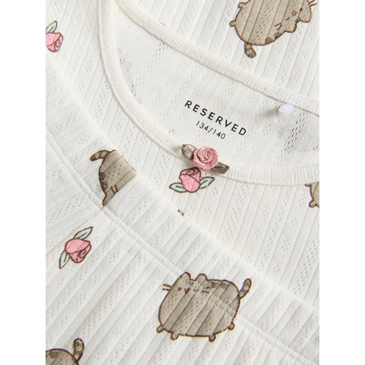 Reserved - Piżama dwuczęściowa Pusheen - złamana biel Reserved 158/164 (12-13 lat) Reserved