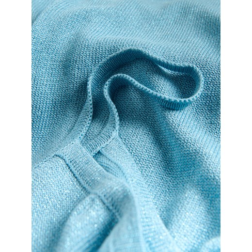 Reserved - Sukienka maxi z metaliczną nicią - jasnoturkusowy Reserved L Reserved