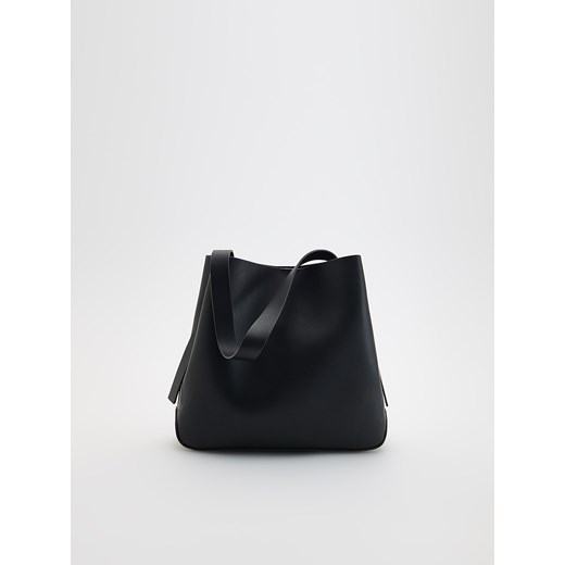 Reserved - Torebka shopper - czarny ze sklepu Reserved w kategorii Torebki damskie - zdjęcie 184539190