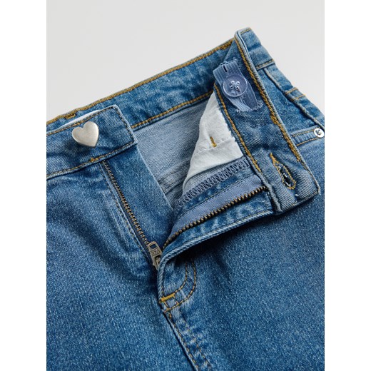 Reserved - Jeansy slim high waist - niebieski Reserved 152 (11 lat) Reserved