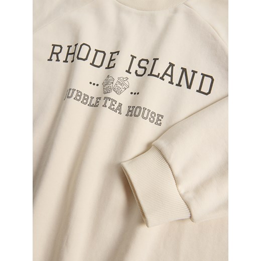 Reserved - Bluza z nadrukiem - złamana biel Reserved 152 (11 lat) Reserved