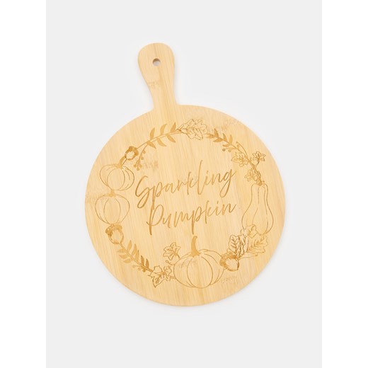 Sinsay - Okrągła taca do serwowania z jesiennym motywem - beżowy Sinsay One Size Sinsay