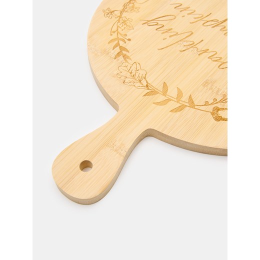 Sinsay - Okrągła taca do serwowania z jesiennym motywem - beżowy Sinsay One Size Sinsay