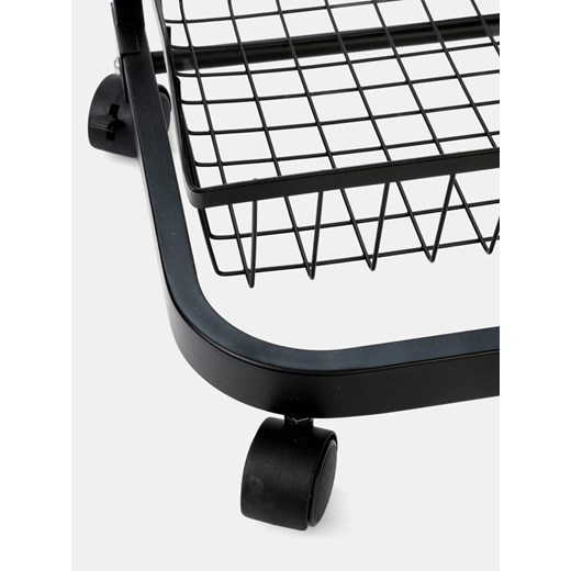 Sinsay - Metalowy wózek na kółkach - czarny Sinsay One Size Sinsay