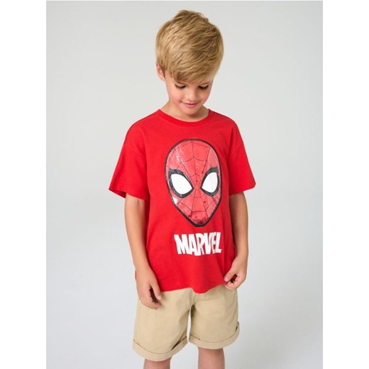 Sinsay - Koszulka Spider-Man - czerwony ze sklepu Sinsay w kategorii T-shirty chłopięce - zdjęcie 184541203