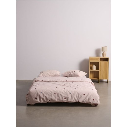Sinsay - Komplet pościeli w motyle - różowy Sinsay One Size Sinsay
