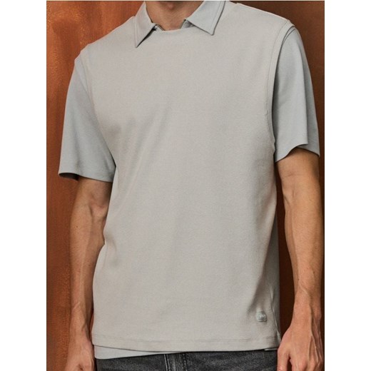 Sinsay - Koszulka bez rękawów - szary ze sklepu Sinsay w kategorii T-shirty męskie - zdjęcie 184541302