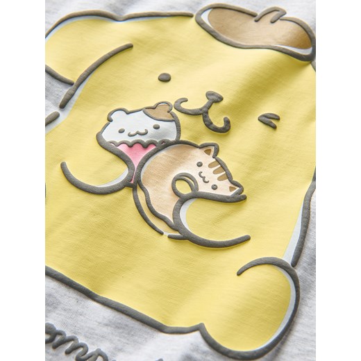 Reserved - T-shirt Pompompurin - jasnoszary ze sklepu Reserved w kategorii Bluzki dziewczęce - zdjęcie 184542233